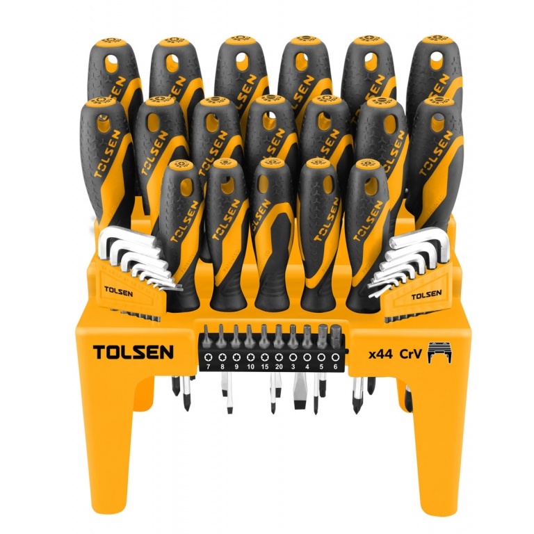 DESTORNILLADOR TOLSEN 44 Pcs. PA-PH-PZ-TORX-HEX