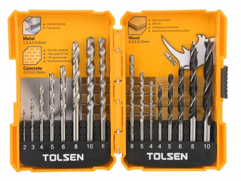 SET MECHAS TOLSEN 16Ps. MAD/CONC/METAL   TOLSEN